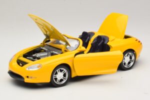Ford Mustang Mach III Cabrio Gelb Maisto 1:18 32815 Metall – Bild 2 von 8