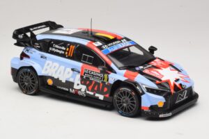 Hyundai i20 N Rally1 #11 T. Neuville / M. Wydaeghe Rally Monte Carlo 2026 IXO 1:18 18RMC270B Metall – Bild 4 von 6