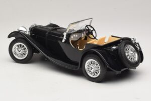 Jaguar SS100 Roadster Schwarz Bburago 1:18 3006-M3 Metall – Bild 5 von 6