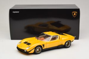 Lamborghini Miura SVR Gelb & Schwarz Kyosho 1:18 08319GY Metall – Bild 8 von 8