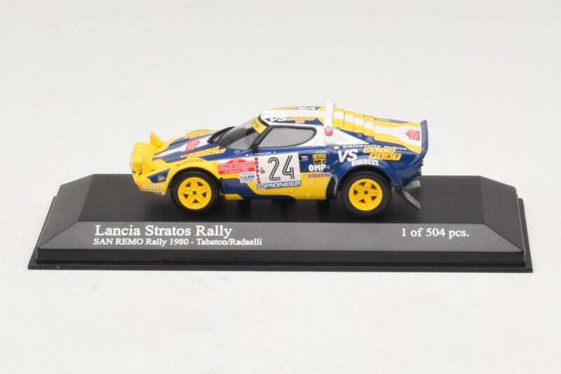 Lancia Stratos Rally #24 F. Tabaton / Radaelli San Remo Rally 1980 Minichamps 1:43 430801224 Metall