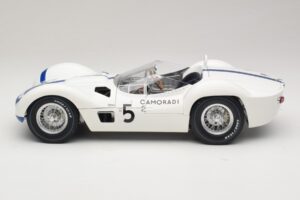 Maserati Tipo 61 #5 Camoradi S. Moss / D. Gurney 1000km Nurburgring Winner 1960 Minichamps 1:12 120601205 Metall – Bild 4 von 8
