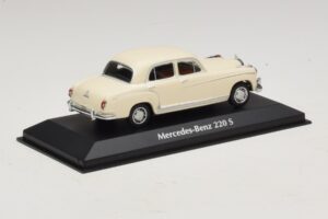Mercedes 220 S W180 Weiss Maxichamps 1:43 940033000 Metall – Bild 2 von 5