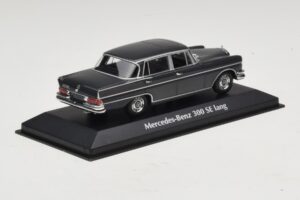 Mercedes 300 SE W112 Lang Dunkelgrau Maxichamps 1:43 940035201 Metall – Bild 2 von 5