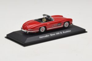 Mercedes 300 SL W198 Roadster Rot Maxichamps 1:43 940039031 Metall – Bild 2 von 5