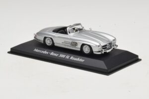 Mercedes 300 SL W198 Roadster Silber Maxichamps 1:43 940039030 Metall – Bild 3 von 5