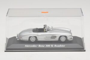 Mercedes 300 SL W198 Roadster Silber Maxichamps 1:43 940039030 Metall – Bild 4 von 5