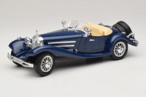 Mercedes 500K Roadster Blau Bburago 1:20 Mercedes 500K Roadster Blau Bburago 1:20 3070 Metall