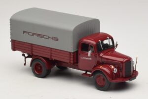 Mercedes L3500 Pritsche Porsche Minichamps 1:43 439350027 Metall – Bild 4 von 7
