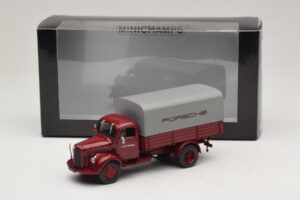 Mercedes L3500 Pritsche Porsche Minichamps 1:43 439350027 Metall – Bild 7 von 7