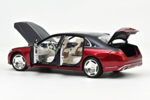 Mercedes Maybach S680 Z223 Nautical Blue & Patagonia Red Norev 1:18 183919 Metall – Bild 2 von 2