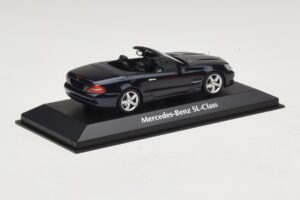 Mercedes SL R230 Blau Metallic Maxichamps 1:43 940037531 Metall – Bild 2 von 5