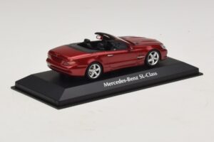 Mercedes SL R230 Rot Metallic Maxichamps 1:43 940037530 Metall – Bild 2 von 5