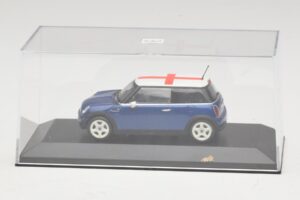 Mini Cooper S R53 Blau Mit Englischer Flagge Minichamps 1:43 MINI012 Metall – Bild 4 von 5