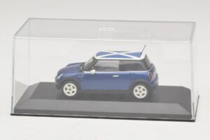 Mini Cooper S R53 Blau Mit Schottischer Flagge Minichamps 1:43 MINI016 Metall – Bild 4 von 5