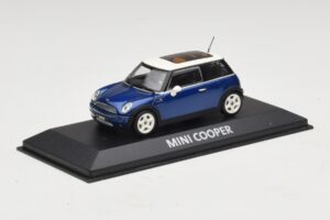 Mini Cooper S R53 Dunkelblau Mit Panoramadach Minichamps 1:43 MINI021 Metall – Bild 2 von 4