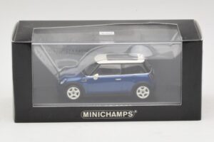 Mini Cooper S R53 Dunkelblau Mit Panoramadach Minichamps 1:43 MINI021 Metall – Bild 4 von 4