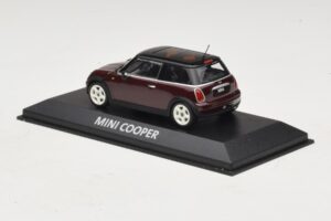 Mini Cooper S R53 Dunkelrot Mit Schwarzem Dach Minichamps 1:43 MINI028 Metall – Bild 3 von 5