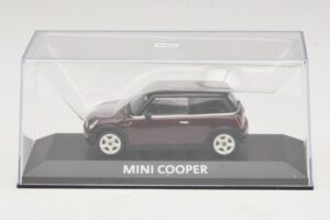 Mini Cooper S R53 Dunkelrot Mit Schwarzem Dach Minichamps 1:43 MINI028 Metall – Bild 4 von 5