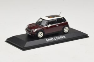 Mini Cooper S R53 Dunkelrot Mit Panoramadach Minichamps 1:43 MINI019 Metall – Bild 2 von 4