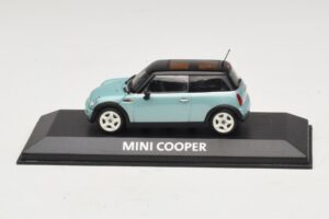 Mini Cooper S R53 Hellblau Metallic Mit Schwarzem Dach Minichamps 1:43 MINI030 Metall