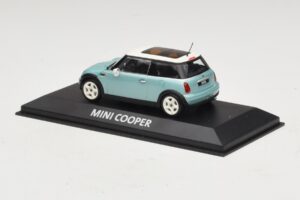 Mini Cooper S R53 Hellblau Metallic Mit Panoramadach Minichamps 1:43 MINI018 Metall – Bild 3 von 4
