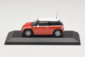 Mini Cooper S R53 Rot Mit Weissem Dach Minichamps 1:43 MINI025 Metall