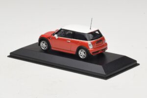 Mini Cooper S R53 Rot Mit Weissem Dach Minichamps 1:43 MINI025 Metall – Bild 3 von 5