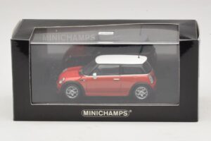 Mini Cooper S R53 Rot Mit Weissem Dach Minichamps 1:43 MINI025 Metall – Bild 5 von 5