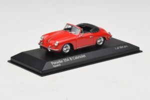 Porsche 356 B Cabriolet Rot Minichamps 1:43 400064331 Metall – Bild 2 von 5