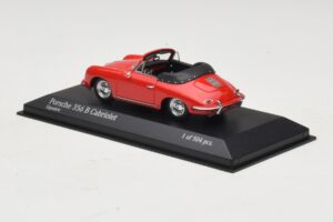 Porsche 356 B Cabriolet Rot Minichamps 1:43 400064331 Metall – Bild 3 von 5