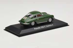 Porsche 356C Carrera 2 Dunkelgrün Maxichamps 1:43 940062360 Metall – Bild 2 von 5