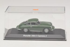 Porsche 356C Carrera 2 Dunkelgrün Maxichamps 1:43 940062360 Metall – Bild 4 von 5