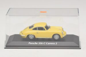Porsche 356C Carrera 2 Gelb Maxichamps 1:43 940062361 Metall – Bild 4 von 5