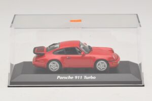 Porsche 911 964 Turbo Rot Maxichamps 1:43 940069102 Metall – Bild 4 von 5