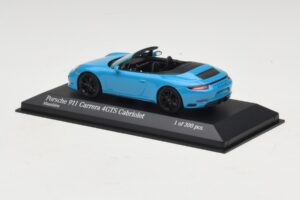 Porsche 911 991.1 Carrera 4 GTS Cabriolet Blau Minichamps 1:43 410067332 Metall – Bild 3 von 5
