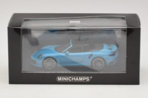 Porsche 911 991.1 Turbo S Cabriolet Blau Minichamps 1:43 410067182 Metall – Bild 5 von 5