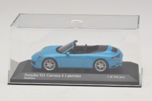Porsche 911 991.2 Carrera 4 Cabriolet Blau Minichamps 1:43 410067232 Metall – Bild 4 von 5