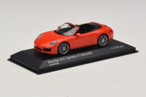 Porsche 911 991.2 Carrera 4 Cabriolet Orange Minichamps 1:43 410067231 Metall – Bild 2 von 5