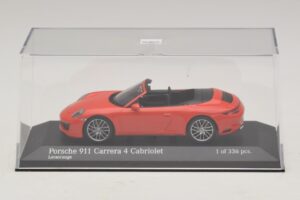 Porsche 911 991.2 Carrera 4 Cabriolet Orange Minichamps 1:43 410067231 Metall – Bild 4 von 5