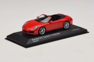 Porsche 911 991.2 Carrera 4 Cabriolet Rot Minichamps 1:43 410067230 Metall – Bild 2 von 5