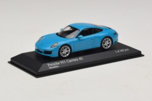 Porsche 911 991.2 Carrera 4S Blau Minichamps 1:43 410067242 Metall – Bild 2 von 5