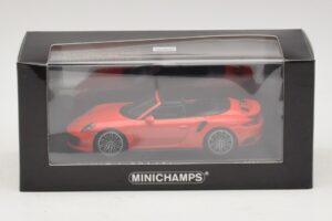 Porsche 911 991 Turbo S Cabriolet Orange Minichamps 1:43 410067181 Metall – Bild 5 von 5