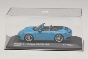 Porsche 911 992 Carrera 4S Cabriolet Blau Minichamps 1:43 410069332 Metall – Bild 4 von 5