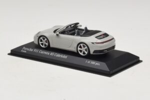 Porsche 911 992 Carrera 4S Cabriolet Grau Minichamps 1:43 410069331 Metall – Bild 3 von 5