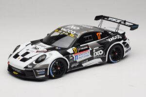 Porsche 911 992 Rally GT #17 C. De Cecco / J. Humblet Rallye de Wallonie 2025 IXO 1:18 18RMC255 Metall