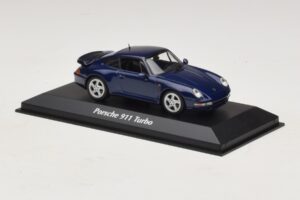 Porsche 911 993 Turbo Blue Metallic Maxichamps 1:43 940069201 Metall – Bild 3 von 5