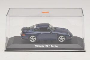 Porsche 911 993 Turbo Blue Metallic Maxichamps 1:43 940069201 Metall – Bild 5 von 5