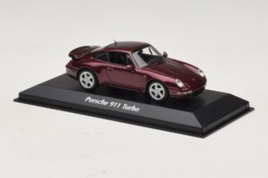 Porsche 911 993 Turbo Rot Metallic Maxichamps 1:43 940069200 Metall – Bild 3 von 5