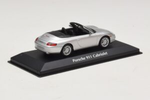 Porsche 911 996 Cabriolet Silber Maxichamps 1:43 940061031 Metall – Bild 2 von 5